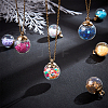 Glass Ball Pendants GLAA-PH0007-58-4