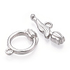 Non-Tarnish 304 Stainless Steel Toggle Clasps STAS-A092-05P-1-2