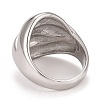 304 Stainless Steel Textured Chunky Finger Ring for Women RJEW-B040-03B-P-3