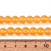 Baking Paint Glass Beads Strands X-DGLA-Q023-8mm-DB47-4