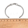 304 Stainless Steel Cuff Bangles for Women BJEW-D361-03P-5