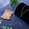 5M Brass Flat Oval Cable Chains CHC-TADJ0001-01S-5