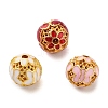 Alloy Enamel Beads ENAM-M008-06G-1