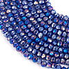 10 Strands Baking Electroplate Glass Beads Strands GLAA-BW0001-01-1