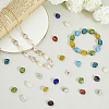 120Pcs 10 Colors Handmade Gold Sand Lampwork Beads Strands LAMP-PA0001-13-3