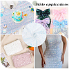 1M Polyester & PVC Sequined Mesh Fabric DIY-CY0003-54C-5