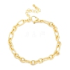 Brass Figaro Chain Bracelets for Women Men BJEW-K273-03G-4
