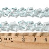 Baking Paint Transparent Glass Beads Strands X1-DGLA-A07-T8mm-KD04-4
