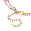 3Pcs Natural Agate Round Beads Multi-strand Bracelets BJEW-JB12468-5