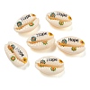 Printed Natural Shell Beads BSHE-G037-01G-1