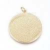 Brass Enamel Pendants X-ZIRC-L078-069B-NR-2