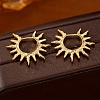 Brass Hoop Earrings EJEW-Z143-01G-2