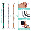 3Pcs 3 Styles Polyester Cord Phone Hand Strap Chains AJEW-TA0002-62A-3