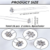 16Pcs 2 Colors Wedding Bridal Iron Hair Forks OHAR-LP0001-04-2