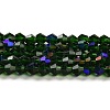 Transparent Electroplate Glass Beads Strands LS-EGLA-A039-T2mm-L25-1