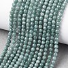 Natural Blue Jade Beads Strands G-H341-4mm-01-1