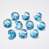 Faceted Glass Rhinestone Charms RGLA-F051-8mm-202-1