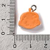 Halloween Theme Opaque Resin Pendants RESI-D075-02F-3