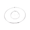 304 Stainless Steel Choker Necklaces and Bangles Jewelry Sets SJEW-L144-A02-P-1