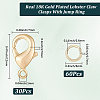 Brass Lobster Claw Clasps KK-BBC0024-54G-2