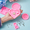 DIY Keychain Silicone Molds Kits DIY-TA0008-64-14