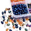 8 Strand 4 Colors Electroplate Glass Beads Strands EGLA-YW0001-37-6