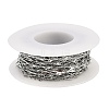 304 Stainless Steel Twist Oval Link Chains CHS-K017-04P-3