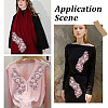 Polyester Embroidery Lace Cloth Patches AJEW-WH20070-069C-5