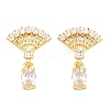 Brass Micro Pave Cubic Zirconia Pendants KK-K340-53G-04-1