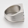 Personalized Retro Men's 316 Stainless Steel Wide Band Finger Rings RJEW-J066-28-18mm-3