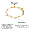 Chic 304 Stainless Steel Pave Cubic Zirconia Bangles for Women HT2221-2-2