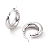 Non-Tarnish 304 Stainless Steel Chunky Hoop Earrings for Women EJEW-F280-06C-P-1
