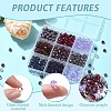 9 Styles Glass Beads EGLA-YW0003-83-3
