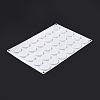 DIY Flat Round Wax Seal Stamp Silicone Mats AJEW-A038-02-4