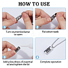 1 Set 316 Surgical Stainless Steel Box Chain Hollow Column Perfume Bottle Pendant Necklaces NJEW-FH0001-28-3