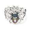 Halloween Tibetan Style Alloy Rhinestone Bangles BJEW-P367-01AS-2