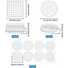 BENECREAT 16Pcs 2 Style Transparent Plastic Antislip Furniture Foot Pads DIY-BC0004-99-2