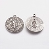 Alloy Lady of Guadalupe Pendants X-PALLOY-A20033-AS-FF-2