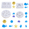 Boutigem 4Pcs 4 Style Pendant Silicone Molds DIY-BG0001-48-10