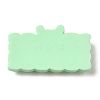 Opaque Resin Cartoon Word Cabochons RESI-K030-01-3