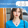 2Pcs 925 Sterling Silver Micro Pave Clear Cubic Zirconia Pendant Settings STER-PH0005-06-5
