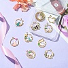 10Pcs 10 Styles Alloy Enamel Pendants FIND-YW0005-26-4