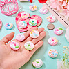 20Pcs Opaque Resin Decoden Cabochons RESI-TA0005-33-6
