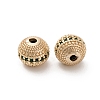 Brass Micro Pave Cubic Zirconia Beads KK-C071-08G-3