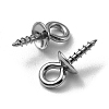 304 Stainless Steel Screw Eye Pin Peg Bails STAS-YW0001-45-3