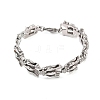 304 Stainless Steel Link Chain Bracelets BJEW-D379-09P-2