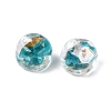 Handmade Gold & Silver Foil Glass Beads FOIL-Q003-01F-3