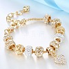 Heart Alloy with Crystal Rhinestone Charm Bracelets FS-WG8E942-01-1
