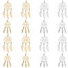 SUNNYCLUE 8Pcs 4 Style 201 & 304 Stainless Steel Pendants STAS-SC0004-28-1