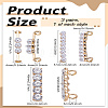 3 Pairs 3 Styles Plastic Imitation Pearl & Crystal Rhinestone Shoe Lace Decoration FIND-LP0003-68-2